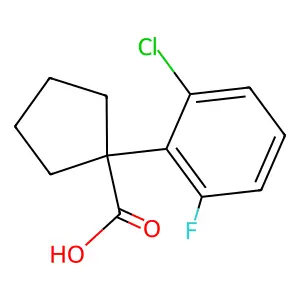 1-(2-Chloro-6-Fluorophenyl)Cyclopentanecarboxylic Acid structure