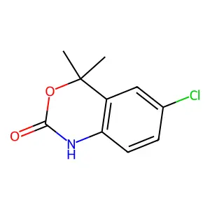6-chloro-4,4-dimethyl-1H-3,1-benzoxazin-2-one structure