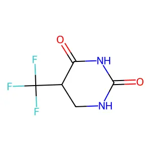 5,6-Dihydro-5-(trifluoromethyl)uracil structure