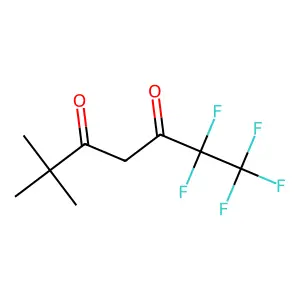 1,1,1,2,2-pentafluoro-6,6-dimethyl-3,5-heptanedione structure
