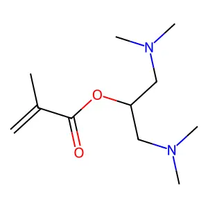 1,3-bis(dimethylamino)propan-2-yl 2-methylprop-2-enoate structure