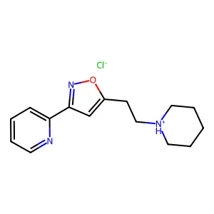 3-(2-Pyridyl)-5-(2-piperidinoethyl)-isoxazole hydrochloride structure