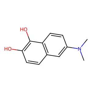 6-(dimethylamino)naphthalene-1,2-diol structure