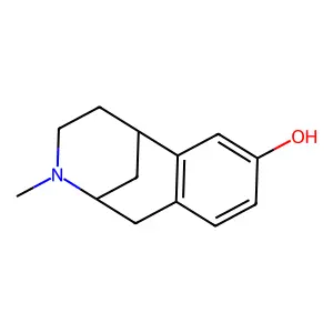 10-methyl-10-azatricyclo[7.3.1.02,7]trideca-2(7),3,5-trien-4-ol structure