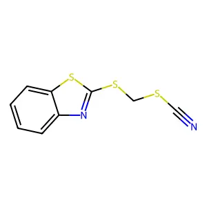 1,3-benzothiazol-2-ylsulfanylmethyl thiocyanate structure