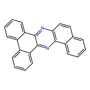 1,2,3,4,6,7-Tribenzophenazine structure