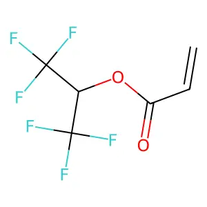1,1,1,3,3,3-hexafluoropropan-2-yl prop-2-enoate structure