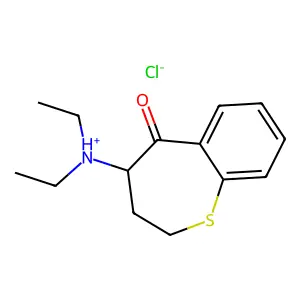diethyl-(5-oxo-3,4-dihydro-2H-1-benzothiepin-4-yl)azanium chloride structure