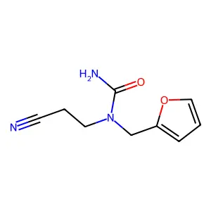 1-(2-cyanoethyl)-1-(furan-2-ylmethyl)urea structure