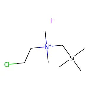 2-chloroethyl-dimethyl-(trimethylsilylmethyl)azanium iodide structure