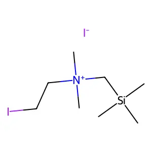 2-iodoethyl-dimethyl-(trimethylsilylmethyl)azanium iodide structure