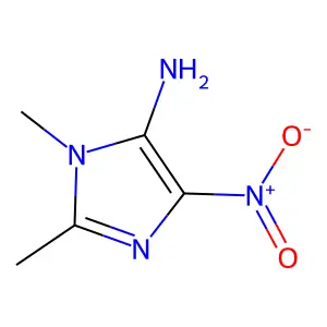 1,2-dimethyl-4-nitro-1H-imidazol-5-amine structure