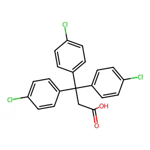 Compound C21H15Cl3O2 structure