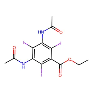 Ethyl diatrizoate structure