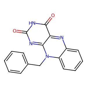 10-benzylbenzo[g]pteridine-2,4-dione structure