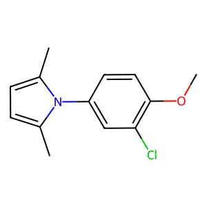 1-(3-chloro-4-methoxyphenyl)-2,5-dimethyl-1H-pyrrole structure