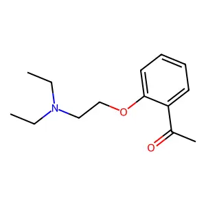 1-[2-[2-(diethylamino)ethoxy]phenyl]ethanone structure