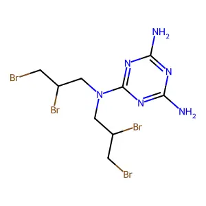 N,N-Bis(2,3-dibromopropyl)melamine structure