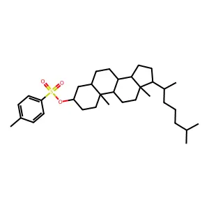 [10,13-dimethyl-17-(6-methylheptan-2-yl)-2,3,4,5,6,7,8,9,11,12,14,15,16,17-tetradecahydro-1H-cyclopenta[a]phenanthren-3-yl] 4-methylbenzenesulfonate structure