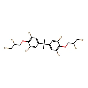 1,3-dibromo-5-[2-[3,5-dibromo-4-(2,3-dibromopropoxy)phenyl]propan-2-yl]-2-(2,3-dibromopropoxy)benzene structure