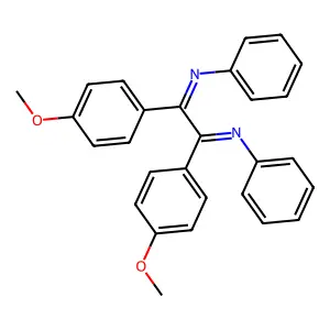 1,2-bis(4-methoxyphenyl)-N,N'-diphenylethane-1,2-diimine structure