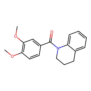 1-(3,4-Dimethoxybenzoyl)-1,2,3,4-tetrahydroquinoline structure