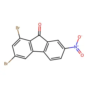 1,3-dibromo-7-nitrofluoren-9-one structure