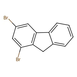 1,3-dibromo-9h-fluorene structure