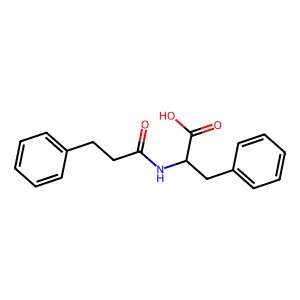 beta-Phenylpropionyl-L-phenylalanine structure
