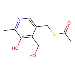 Pyridoxine 5-thioacetate structure