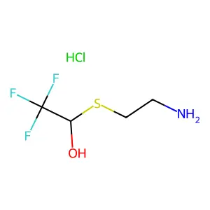 1-(2-Aminoethylthio)-2,2,2-trifluoroethanol hydrochloride structure