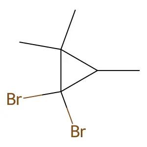 1,1-Dibromo-2,2,3-trimethylcyclopropane structure