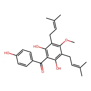 Vismiaphenone D structure