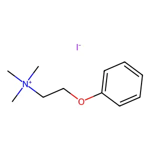 AMMONIUM, (2-PHENOXYETHYL)TRIMETHYL-, IODIDE structure