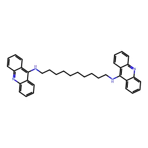 Acridine, 9,9'-(decamethylenediimino)di- structure