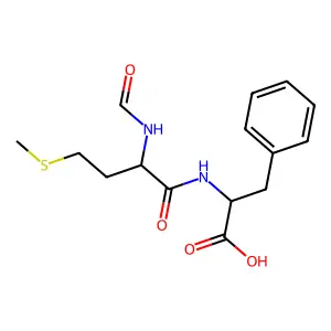 N-formylmethionylphenylalanine structure