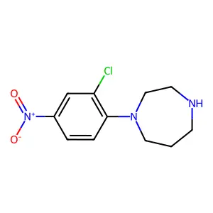 1-(2-chloro-4-nitrophenyl)-1,4-diazepane structure