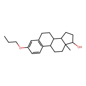 Estradiol 3-propyl ether structure