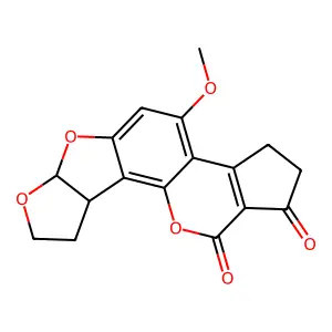 Aflatoxin B2 alpha structure