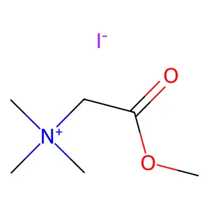 (2-methoxy-2-oxoethyl)-trimethylazanium iodide structure