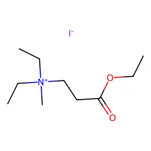 (3-ethoxy-3-oxopropyl)-diethyl-methylazanium iodide structure