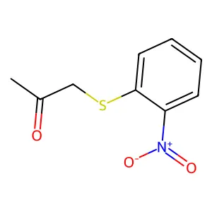1-[(2-nitrophenyl)sulfanyl]propan-2-one structure
