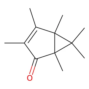 1,3,4,5,6,6-hexamethylbicyclo[3.1.0]hex-3-en-2-one structure