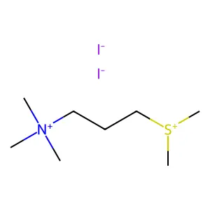 (3-(Dimethylsulfonio)propyl)trimethylammonium diiodide structure