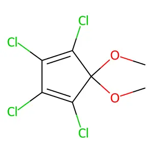 1,2,3,4-Tetrachloro-5,5-dimethoxycyclopenta-1,3-diene structure