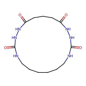 1,2,4,11,13,14-Hexaazacyclononadecane-3,12,15,19-tetrone structure