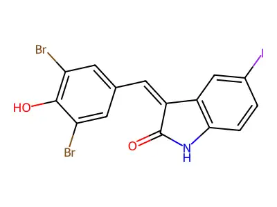 C15H8Br2INO2 structure