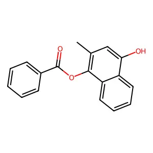 4-Hydroxy-2-methylnaphthyl benzoate structure