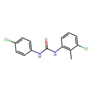 1-(3-chloro-2-methylphenyl)-3-(4-chlorophenyl)urea structure
