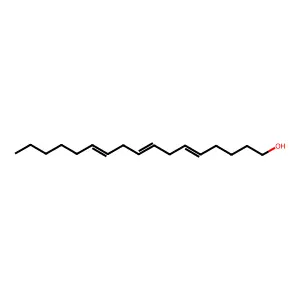 5,8,11-HEPTADECATRIEN-1-OL structure